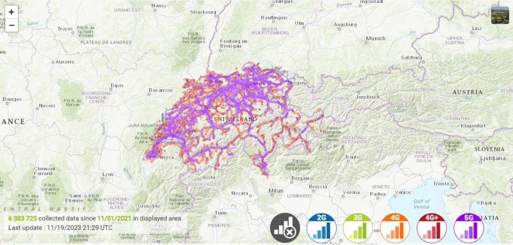 Salt Coverage map