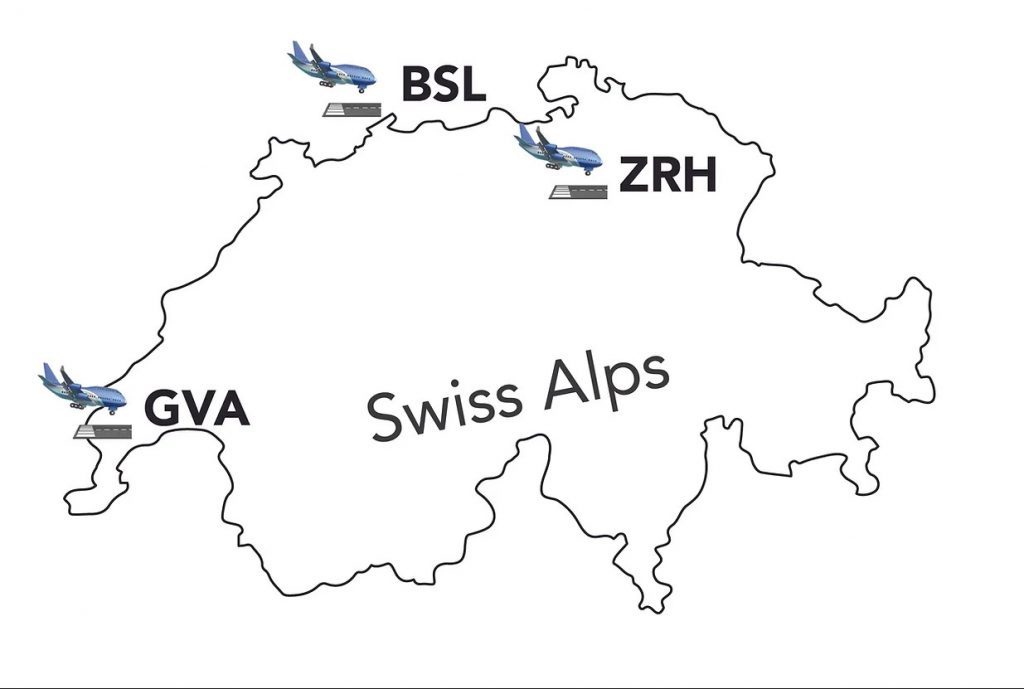 Where to buy SIM Card at Switzerland Airports - Airports map